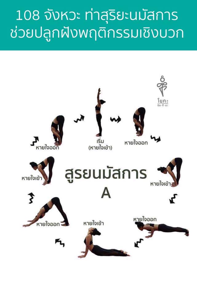 108 จังหวะ ท่าสุริยะนมัสการ ช่วยปลูกฝังพฤติกรรมเชิงบวก - Yogamundeena.Com